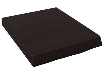 Półka ciemnobrązowa 40x50x(2-6) cm wykończone drewno dębowe WM-363754