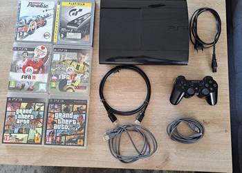 Konsola Sony PS3 pad 500mA okablowanie Gry GTA 5 Fifa 11 i 17 San Andreas
