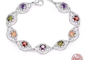 Srebrna szlachta bransoletka.