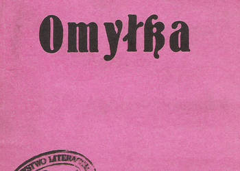 Omyłka - B. Prus.