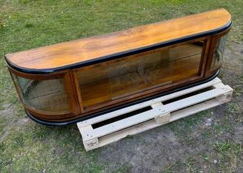 szafka drewniana RTV mebel vintage prl zabytkowy