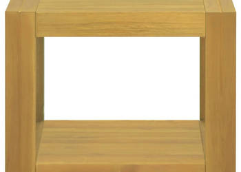 Łazienkowa półka ścienna 45x45x35 cm lite drewno tekowe WM-338233