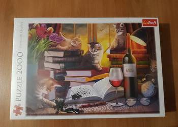 Puzzle Trefl  2000  Koci wieczór  100cm x 70cm  NOWE