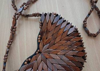 Nowa torebka drewniana w stylu boho