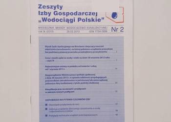 Zeszyt Nr 2/2013 Izby Gospodarczej "Wodociągi Polskie"