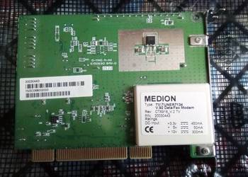 Medion tuner tv i radio analogowy i modem