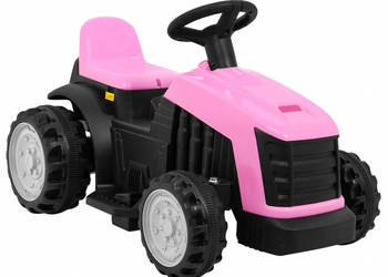 Traktor z Przyczepą Różowy Auto na akumulator