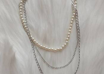 Naszyjnik choker z perełkami