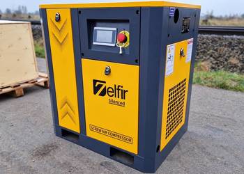 Sprężarka śrubowa ZELFIR VSD-10HP wyciszona kompresor nieużywany