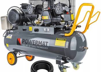 Kompresor olejowy 100l 8 bar sprężarka 400v 650l/min + wąż
