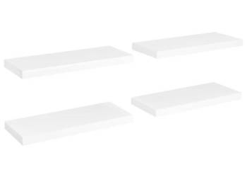 vidaXL Półki ścienne, 4 szt., białe, 60x23,5x3,8 cm, MDF(SKU:323813)
