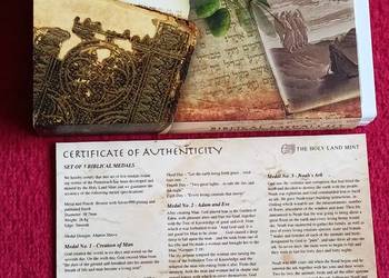 Izrael Święta Ziemia Medale 5 szt. UNC.