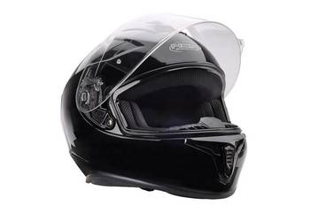 Kask NEX Racing fullface błyszczący czarny rozmiar M