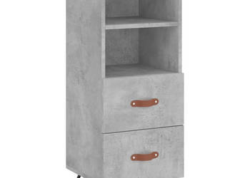 Szafka szarość betonu 345x34x90 cm materiał drewnopochodny WM-828640