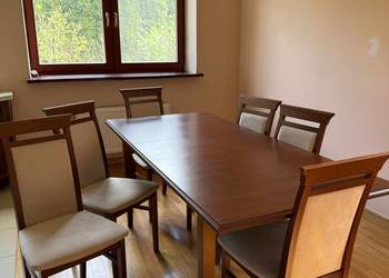 Elegancki stół rozkładany Kent BRW, 150-180 cm, kolor kasztan
