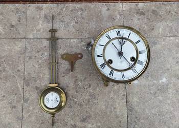 140 Zestaw mechanizm starego zegara Junghans tarcza 14,5cm 140 Zestaw mechanizm starego zegara Junghans tarcza 14,5cm
