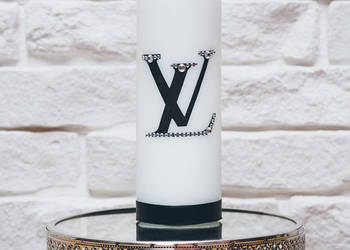 Świeca ręcznie zdobiona Louis Vuitton