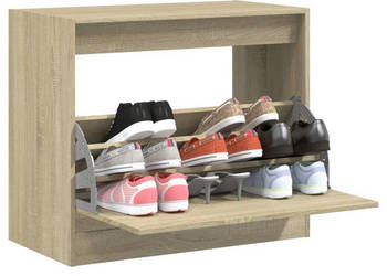 Szafka na buty dąb sonoma 80x42x69 cm materiał drewnopochodny WM-840003