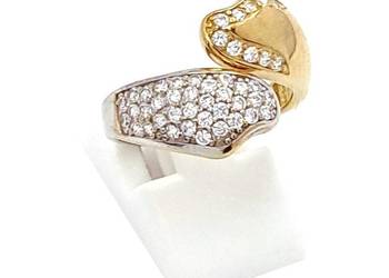 WYPRZEDAŻ !-30%Pierścionek r.18 Złoty pr.333 Modern z licznymi kamZ-371 WYPRZEDAŻ !-30%Pierścionek r.18 Złoty pr.333 Modern z licznymi kamZ-371