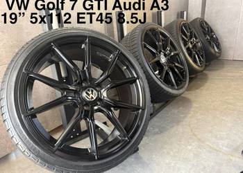 ZIMA 19 cali VW Golf 7 GTI Audi A3 S3 felgi koła komplet z oponami 5x112 ET