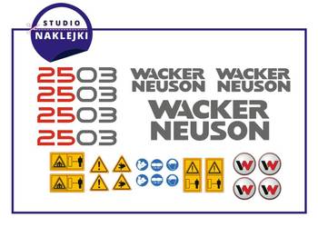 Naklejki na minikoparke Wacker Neuson 2503 nalepki komplet