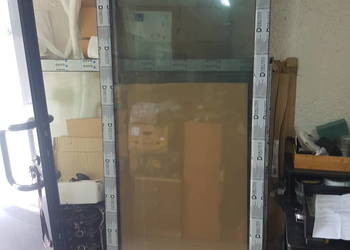 okno balkonowe stale wys 2110  szer 855  2 sztuki nowe