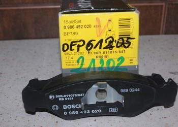 0 986 492 020 - BOSCH - KLOCKI HAMULC. FORD FIESTA 89-00