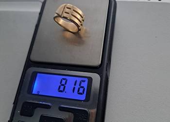 Złoty sygnet atlantów duży 8g