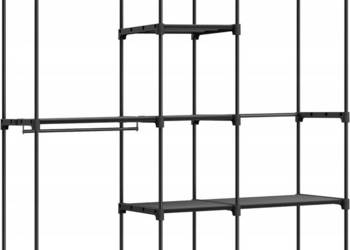 Szafa Songmics Stojak na ubrania 182 x 182 x 43 cm czarny