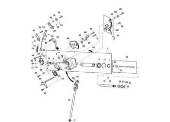 John Deere 9470RX - Wał R342619 (Kierowanie)