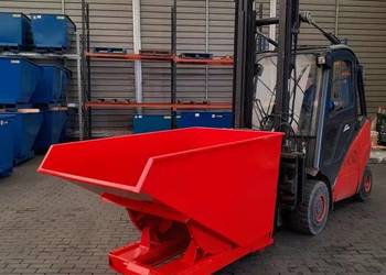 Pojemnik metalowy samowyładowczy 1.1m3 do widlaka