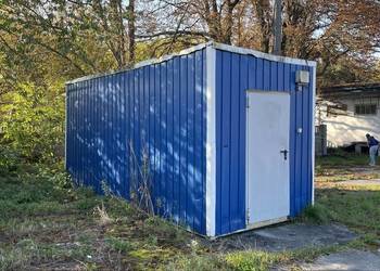 Kontener budowlany biurowy szatnia socjalny z oknem drzwiami