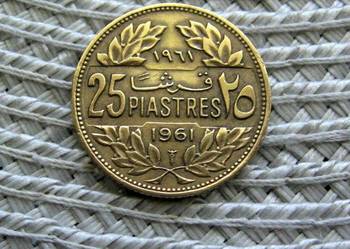 Liban25 Piastrów 1961