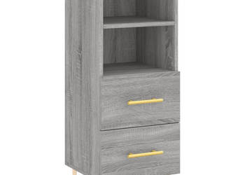 Szafka szary dąb sonoma 345x34x90 cm materiał drewnopochodny WM-828658