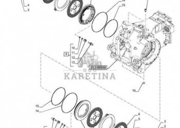 New Holland T6090 T8330 Tarcza hamulcowa 67mm id x 327mm od x 7mm thk 4781…
