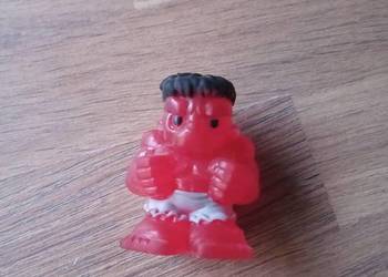Figurka, nakładka Marvel Ooshies seria1- Red Hulk przezroczysty, czerwony,