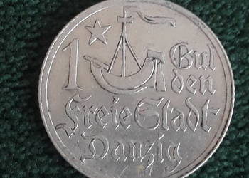 1 Gulden W. M. Gdańsk 1923 r. - nr. 2- piękne