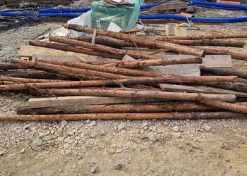 Stemple budowlane drewniane