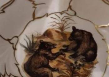 Patera porcelanowa Niedżwiadki Weimar Drezno Patera porcelanowa Niedżwiadki Weimar Drezno