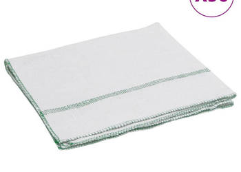 Ściereczki do podłogi 50 szt. białe w zielone paski 50x60 cm WM-4014092