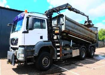 Wywrotka 6x6 z dzwigiem bordmatic Man Tgs