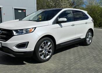 Ford EDGE 2.0 benzyna+LPG 2018r Titanium, biała perła, AWD, zadbany