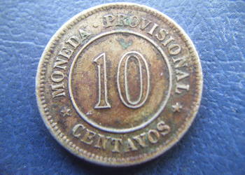Stare monety 10 centavo 1880 Peru