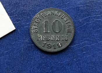 Stare monety 10 fenig 1919 Frankfurt Niemcy