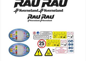 Naklejki Rau Kverneland  mocny klej, odporne, lamiant UV