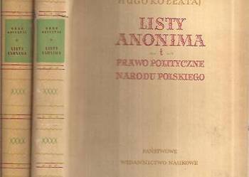 LISTY ANONIMA I PRAWO POLITYCZNE NARODU POLSKIEGO