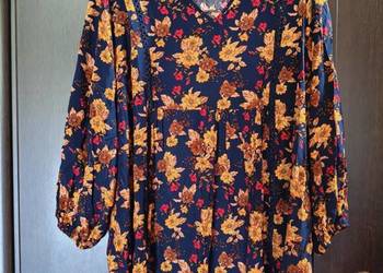 Rusttydustty damska sukienka z długim rękawem XXL