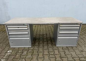 Stół warsztatowy roboczy z szufladami szafki 196x67x76 blat sklejka