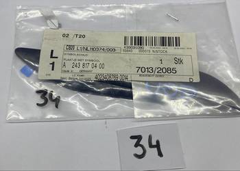 Emblemat, naklejka, znaczek błotnika Mercedes EQA
