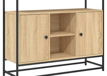 Komoda dąb sonoma 100x35x80 cm materiał drewnopochodny WM-835540